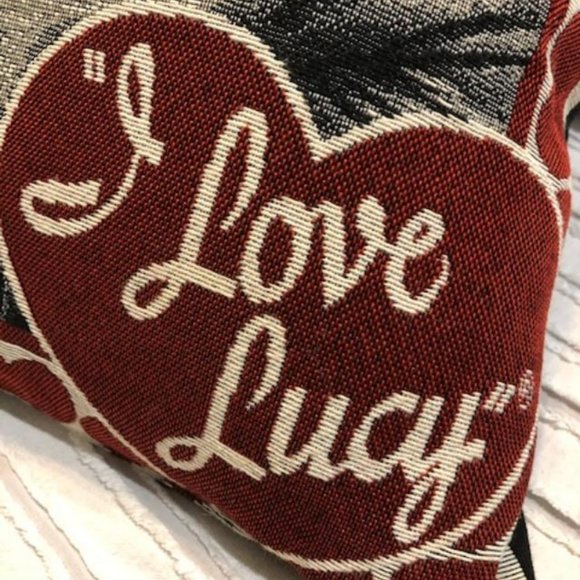 🔴 New & Vintage - I Love Lucy Woven Tapestry Pillow - Collectors Jewel - Rare - Picture 2 of 3